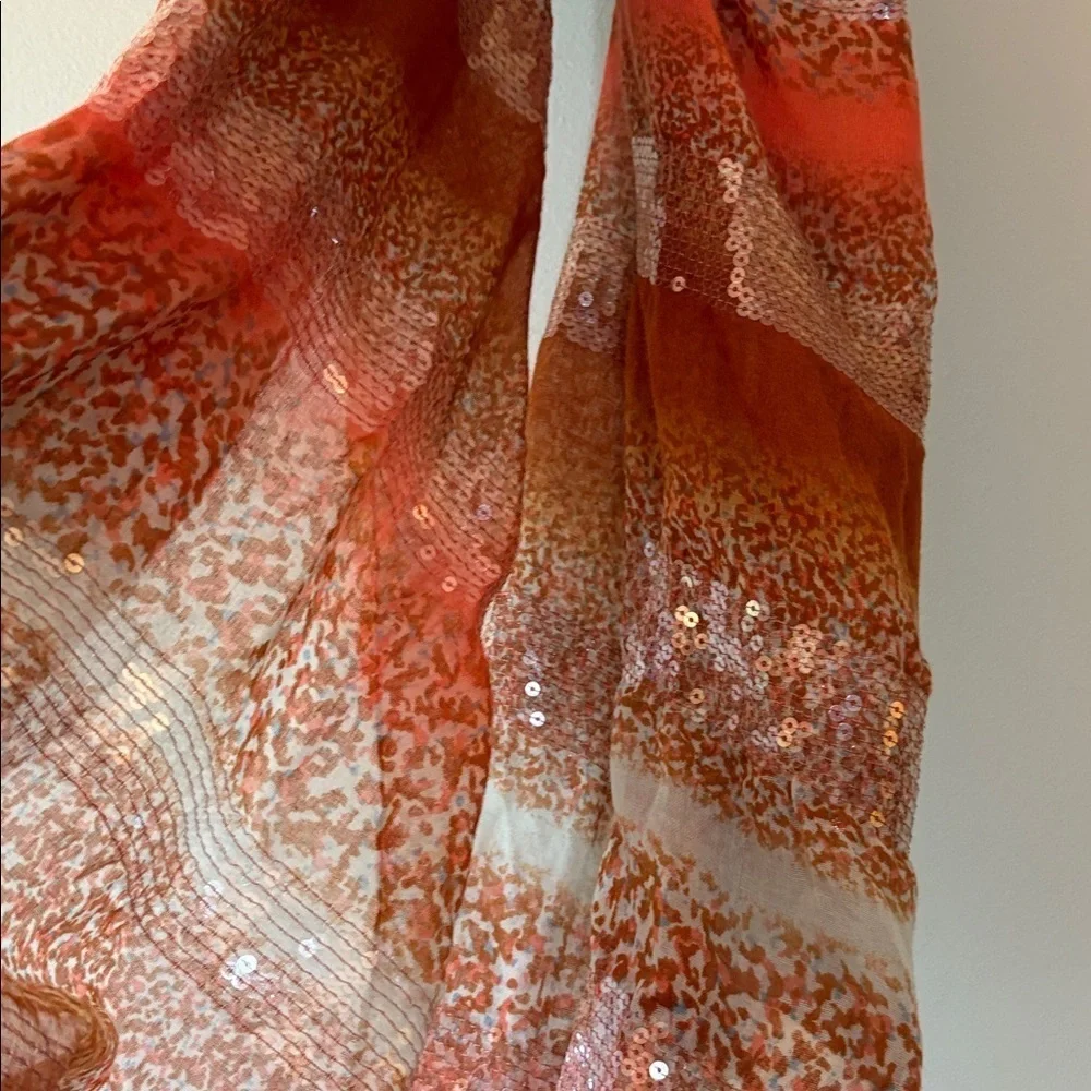 Sequin Striped Scarf Infinity